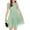 Z43Light Green, variant on Girls Dress Contrast Mesh Puffy Short Sleeve A Line Casual Party Dress 3-12 Years Hot Pink 120