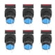 thumbnail image 1 of Interruptor de botón de bloqueo automático, 25 piezas, interruptor de botón pequeño, interruptor de botón con interruptor de botón de encendido de luz, integración perfecta, 1 of 8