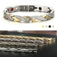 thumbnail image 4 of Guardoinrt Revitalize Look Adjustable Magnetic Bracelet For Men Gift Textured Bracelet black 1Set, 4 of 6