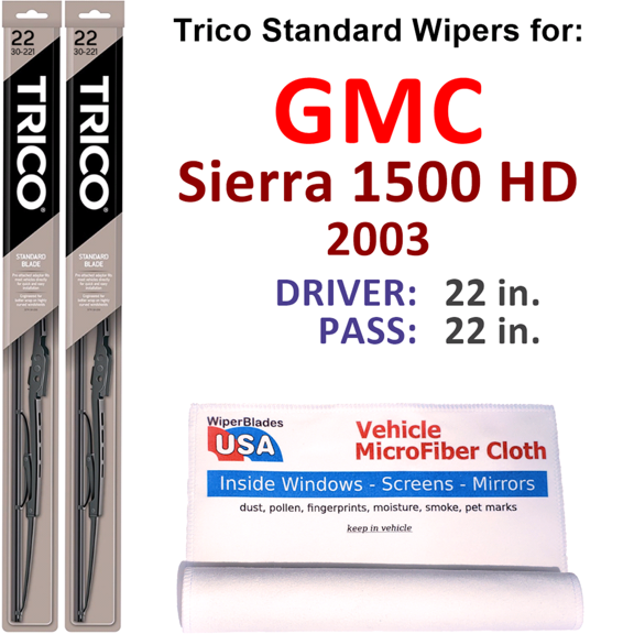 2003 GMC Sierra 1500 HD Wiper Blades (Set of 2)