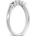 thumbnail image 6 of Designer 14K White Gold Diamond With Emerald Band Made In India -Jewelry By Sweet Pea Creations, 6 of 7