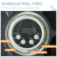 thumbnail image 4 of PawHut Automatic Pet Feeder for Cats Dogs with Digital LED Display Timer, 6 Meal Trays for Wet or Dry Food Dispenser, 4 of 7