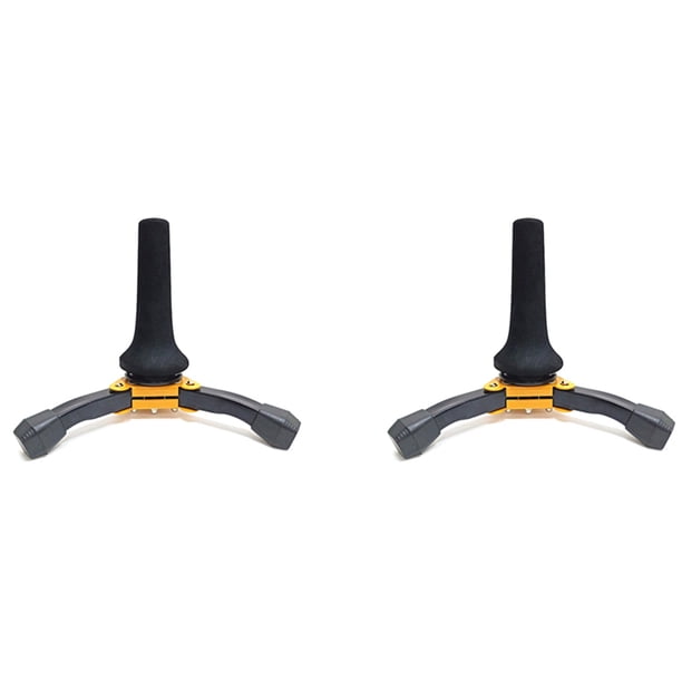 2X Soporte de Soporte de Saxofón Portátil Plegable Soporte de Instrumento de Trompeta para Clarinete Soprano Soporte de Instrumento de Viento de Flauta