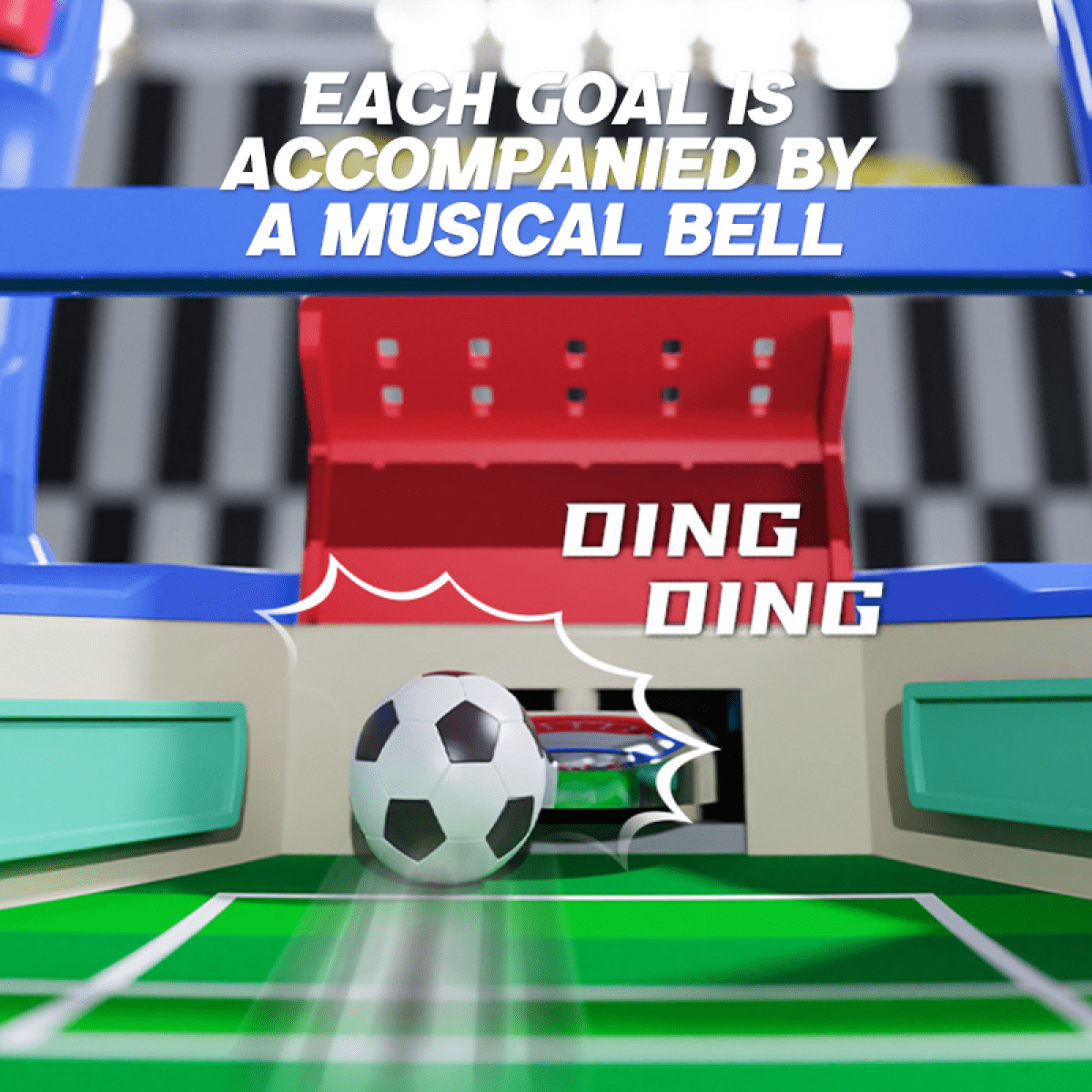 Tabletop Foosball Game for Kids Mini Soccer Board Game with Two Balls for Boys Girls Indoor Family Parties Sports Toys