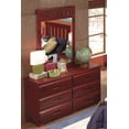 thumbnail image 6 of American Furniture Classics Model 2850DM, Solid Pine Six Drawer Dresser and Mirror in Rich Merlot finish, 6 of 9