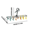 thumbnail image 3 of Multi Functional Clothes Hanger Drying Clip | Windproof Foldable Clothes Organizer | Sock Clip | Space-Saving Travel Laundry Tool | Durable Construction | 1 Piece, 3 of 9