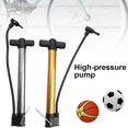 thumbnail image 2 of LEEYNEER Portable High Pressure Mountain Bike Bicycle Basketball Manual Air Pump Inflator, 2 of 7