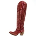 thumbnail image 2 of Corral Womens Women`s  Distressed  Embroide 20In Top Boot 8 M Red, 2 of 5