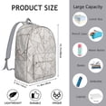 thumbnail image 5 of Vintage Style Bohemian Backpack for Women & Men, Lightweight Boho Style Bookbag with Front Pocket, School Backpack for University Students, Commute, Travel, Wonderful Gift, 5 of 5