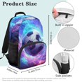thumbnail image 7 of KUIFORTI Football Print Kids Backpack Large Capacity Childrens Backpack with Front Pockets Adjustable Straps for Elementary Middle Daily Use Back to School Gifts for Boys, 7 of 7