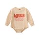 thumbnail image 1 of Gibobby Mamelucos para bebe niña Bebé recién nacido Bebé Unisex Algodón Otoño Día de San Valentín Manga larga Sudadera Ropa(A, 12-18 Meses), 1 of 5