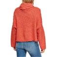 thumbnail image 2 of Free People Womens Big Easy Cowl Neck Pullover Sweater, Pink, Small, 2 of 3