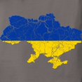 thumbnail image 3 of CafePress - Outline Ukraine Flag And Map Cracked Women's Comfo - Womens Comfort Colors® Shirt, 3 of 4