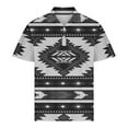 thumbnail image 3 of Camisas de Manga Larga para Hombres Impresos Girar Hacia Abajo Botones de Cuello Lateral Dividido, Casual Blusa de Manga Corta, 3 of 5