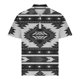 thumbnail image 3 of Camisas de Manga Larga para Hombres Impresos Girar Hacia Abajo Botones de Cuello Lateral Dividido, Casual Blusa de Manga Corta, 3 of 5