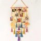 thumbnail image 3 of Exhibidor de cuadros para colgar en la pared de macramé con luces de hadas y clip Marco de collage de fotos tejido bohemio Borlas como se muestra, 3 of 5