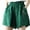 A-Green, variant on qILAKOG 2024 Womens Shorts for Summer Casual Flowy Shorts Women’s Paperbag High Waist Drawstring Shorts Cotton Comfy Summer Casual Shorts with Pockets Ladies Short Pants, S&Gray
