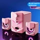 thumbnail image 5 of Bluetooth Desktop Speakers System | 2.1 Channel Audio | Built-in Subwoofer | HiFi Sound | USB Powered | Magnetic Noise Reduction | Cool LED Light Effects | Multiple Wired Wireless Modes | 3.5mm AUX, 5 of 5