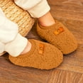 thumbnail image 2 of mgoYE Slippers for Toddler Boys Dinosaur House Shoes Cute Bunny Slipper for Home Indoor Winter Bedroom Non Slip Soft Rabbit Warm shoes|Brown 7, 2 of 8