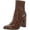 Brown, variant on Womens Becci Patent Zipper Booties