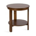 thumbnail image 5 of Kate and Laurel Foxford Tiered Round Side Table, 22 x 22 x 24, Walnut Brown, Transitional Two-Tier Circle Nightstand Table with Storage and Resilient Wood Construction for Bedroom Decor, 5 of 11