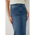 thumbnail image 3 of ellos Plus Size High-Waist 5 Pocket Stretch Denim Maxi Skirt, 3 of 3