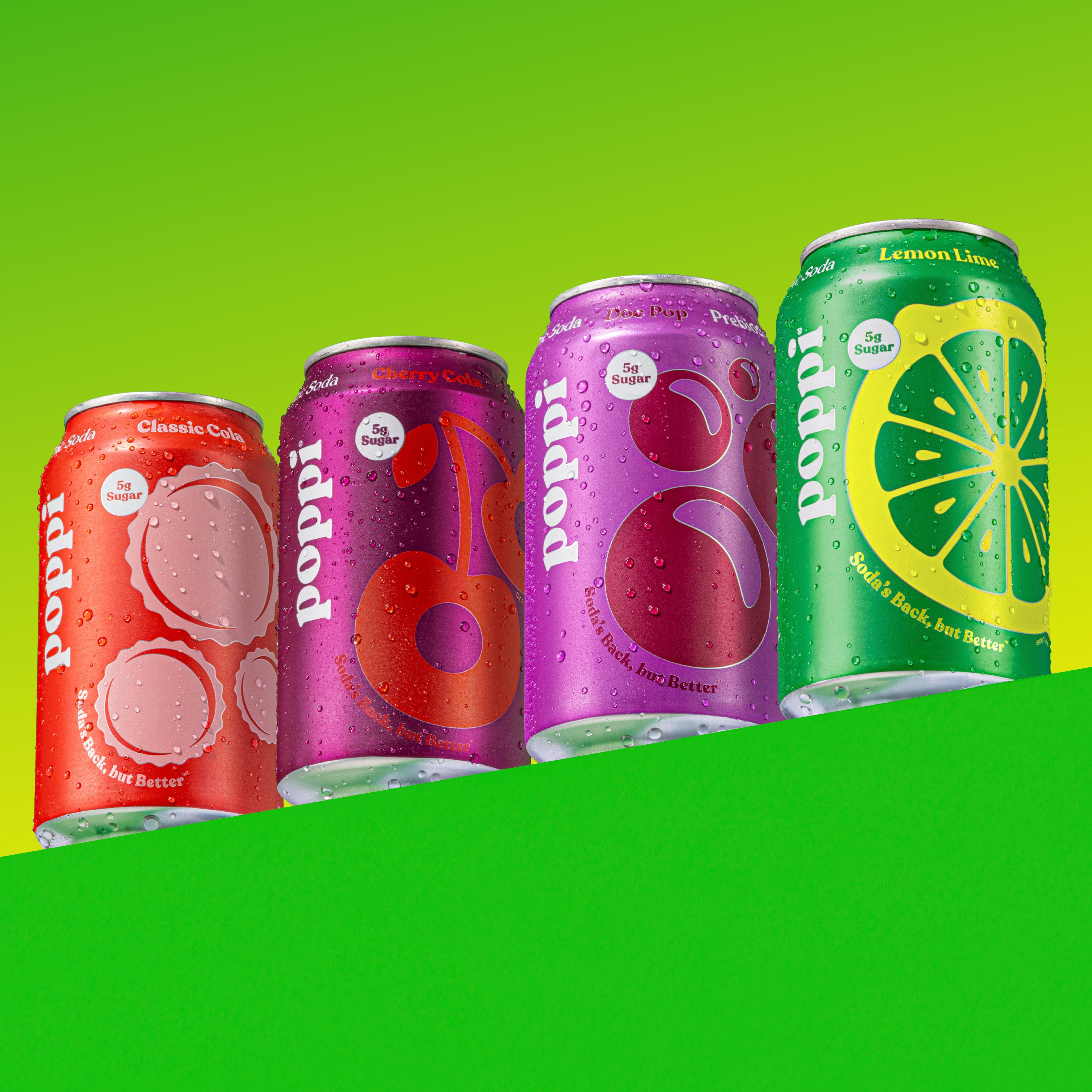 Poppi Classic Variety Pack Prebiotic Soda, 12 fl oz 8-pack
