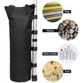 thumbnail image 3 of 4 piezas de bolsa de peso de arena para patas de toldo emergente, carpa, sombrilla, bolsa con peso para pies (negro, 15 x 50 cm), 3 of 5