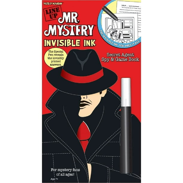 Lee Publications Yes Know Line Up Mr Mystery Invisible Ink Trivia Activity Book Spy Games Book Road Trip Activities For Kids Great Gift Mess Free Travel Game Walmart Com
