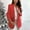 Red, variant on GaThRRgYP Womens Tops Long Sleeve Coat Clearance $10,Womens Ladies Solid Turn Down Collar Jacket Long Sleeve Coat Outerwear Blazer