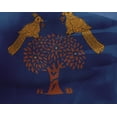 thumbnail image 4 of oneOone Georgette Viscose Fabric Bird & Tree Block Printed Fabric 1 Yard 42 Inch Wide, 4 of 4