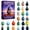 Halloween Witch Advent Calendar, variant on 2026 Winter Sea‑Glass Gnome Advent Calendar, 24‑Day Christmas Countdown Calendar with 24 Pcs Icy Winter Gnome Hanging Ornaments, 2D Acrylic Surprise Box for Xmas Tree Wreath Home Holiday Decor