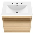 thumbnail image 6 of Modway Render 24" Wall-Mount Bathroom Vanity in Oak White, 6 of 9
