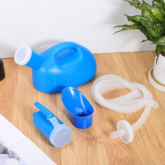 GOOHOCHY Portable Urinal Women Urinal Bottle Travel Pee Container Handheld Camping Toilet Car Pee Bottle Urination Holder Elderly Urinal 2000ml