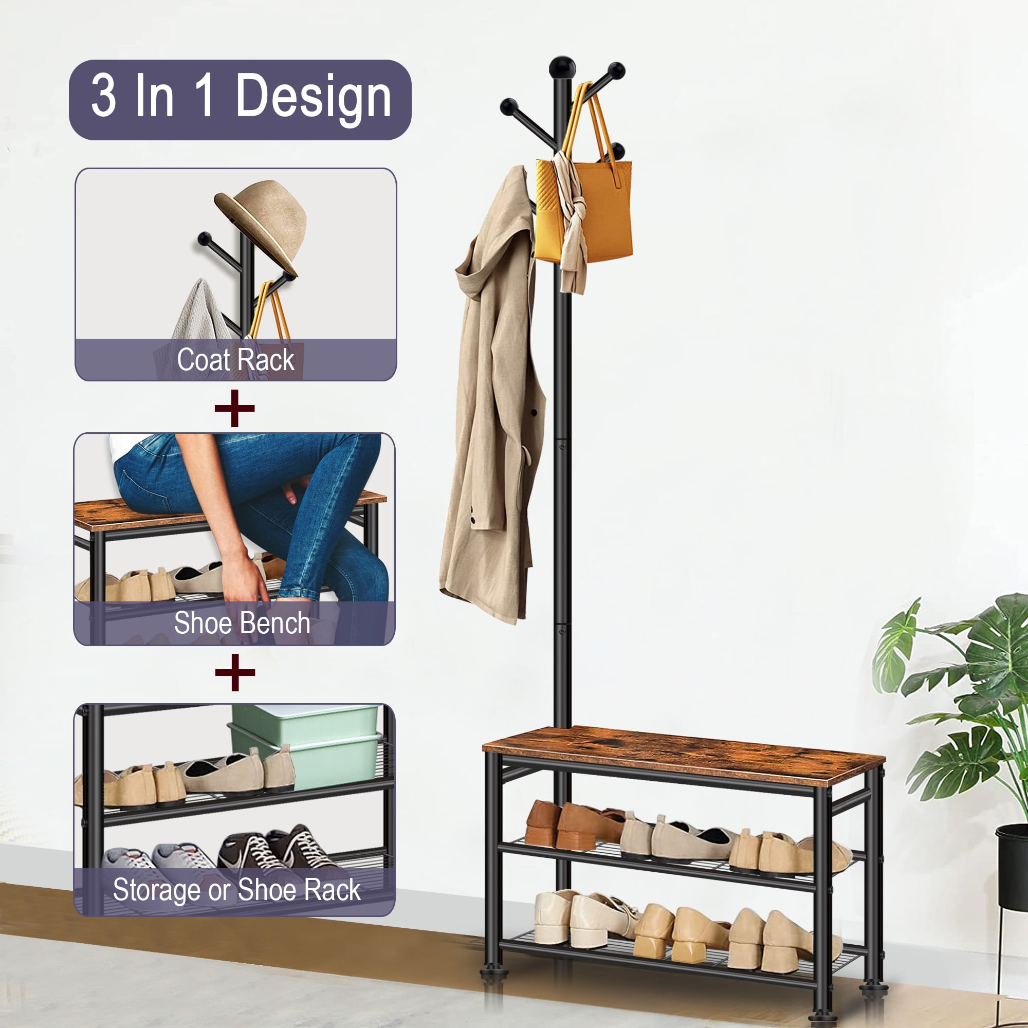 3 in 1 coat rack hotsell