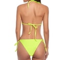 thumbnail image 5 of LYXSSBYX Bikini Swimsuits for Women Ladies Women's Sexy Bathing Suit 2 Piece Solid Color Bikini Bottoms Swimsuits for Women, 5 of 7