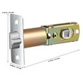 thumbnail image 2 of Worgeous door deadbolt latch door latch Zinc Alloy Golden 1 Set, 2 of 8