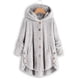 thumbnail image 1 of Chaquetas y prendas de vestir casuales con capucha de manga larga para mujer, blusas con cuello en V y botones, blusas de manga larga con capucha, abrigos para mujer, 1 of 8