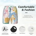 thumbnail image 5 of Fotbe Zebra Colourful Men’s Swim Trunks Quick Dry Swim Shorts Board Shorts with Mesh Lining-Large, 5 of 9