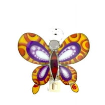 Beautiful colored glass butterfly night light