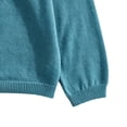 thumbnail image 6 of Rrxhxhs Cardigan for Girls Solid Color Crew Neck Button Front Long Sleeve Loose Casual Sweater Cover Up, 6 of 8