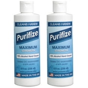 2-Pack of Purifize 8 oz Hand Cleaner: 70% Alcohol - Exceeds CDC Recommendations