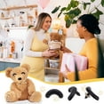 thumbnail image 6 of 1box Resin Craft Nose Making Supplies with Plastic Washer Black 20x40x20mm Pin: 6mm 100 sets/box, 6 of 7