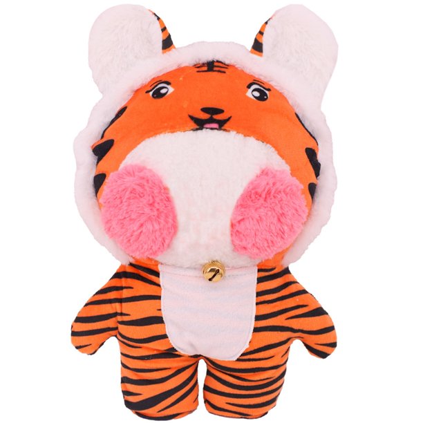 Ropa de pato 30cm Lalafanfan lindo conjunto de animales moda suéter albornoz diseño Original Mini juguete de peluche ropa accesorios regalo Tan Jianjun unisex