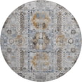 thumbnail image 2 of Addison Rugs Mayfield Premium Machine Washable Transitional Bohemian Gray Round Rug, 8' x 8', 2 of 6