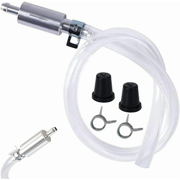 Brake Bleeder Hose One Way Check Valve, Brake Bleeder, One Way Check Valve Brake Bleeder, Brake Bleeder One Way Valve, Car Clutch Fluid Replacement Hose with Tube&Metal Clips (1Set)