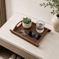 thumbnail image 6 of Miwamany Large Wooden Tray Platter with Handles, Rectangular Solid Wood Serving Board for Snacks Fruit, Decorative Organizer for Living Room Coffee Table Tea Room, 6 of 7