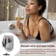 thumbnail image 5 of Ducha Tenedor de bebida Vino Clase Estante Autoadhesivo Portátil Punch-Free Almacenamiento Organizador Accesorio Baño Ducha Gris claro Inevent HA011435-01, 5 of 7
