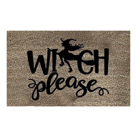 Leutsin Halloween Door Mat Cartoon Floor Mat Hallway Kitchen Foot Mat Soft Non-slip