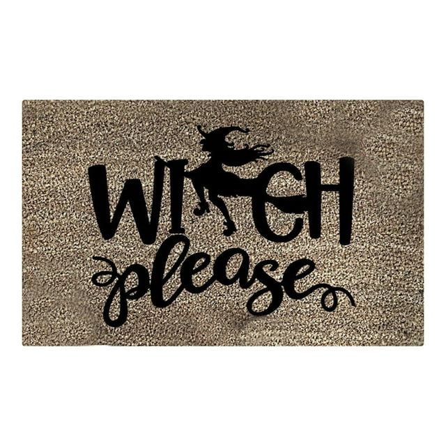 Leutsin Halloween Door Mat Cartoon Floor Mat Hallway Kitchen Foot Mat Soft Non-slip